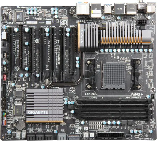 Alt view image 3 of 5 - GIGABYTE GA-990FXA-UD7 AM3+ AMD 990FX + SB950 USB 3.0 Extended ATX AMD Motherboard