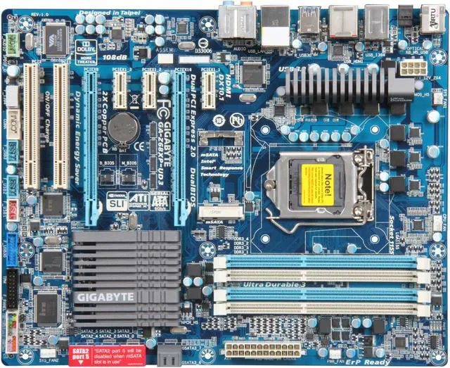 Alt view image 3 of 5 - GIGABYTE GA-Z68XP-UD3 LGA 1155 Intel Z68 HDMI USB 3.0 ATX Intel Motherboard