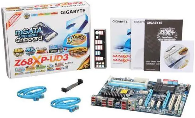 Alt view image 5 of 5 - GIGABYTE GA-Z68XP-UD3 LGA 1155 Intel Z68 HDMI USB 3.0 ATX Intel Motherboard