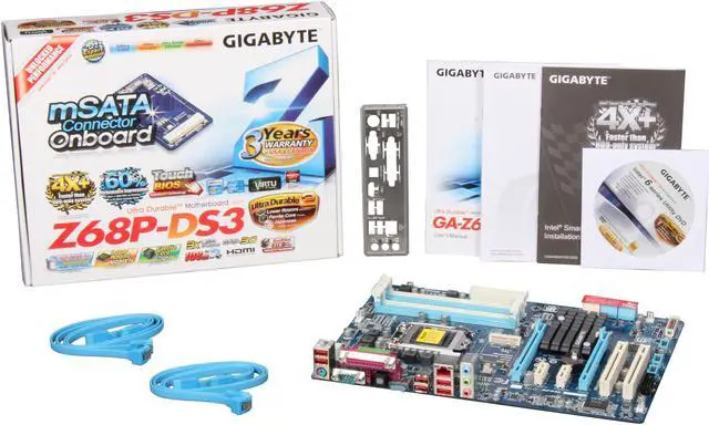 Alt view image 5 of 5 - GIGABYTE GA-Z68P-DS3 LGA 1155 Intel Z68 HDMI ATX Intel Motherboard
