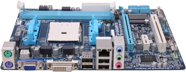 Alt view image 2 of 5 - GIGABYTE GA-A55M-DS2 FM1 AMD A55 (Hudson D2) Micro ATX AMD Motherboard
