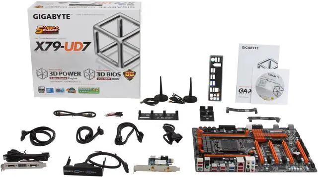 Alt view image 5 of 5 - GIGABYTE GA-X79-UD7 LGA 2011 Intel X79 USB 3.0 XL ATX Intel Motherboard