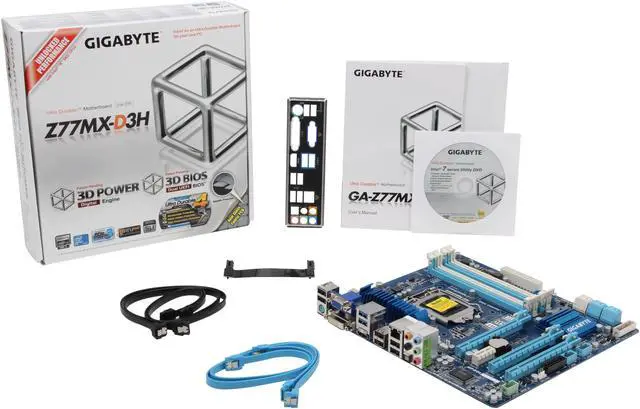 Alt view image 5 of 5 - GIGABYTE GA-Z77MX-D3H LGA 1155 Intel Z77 HDMI USB 3.0 Micro ATX Intel Motherboard