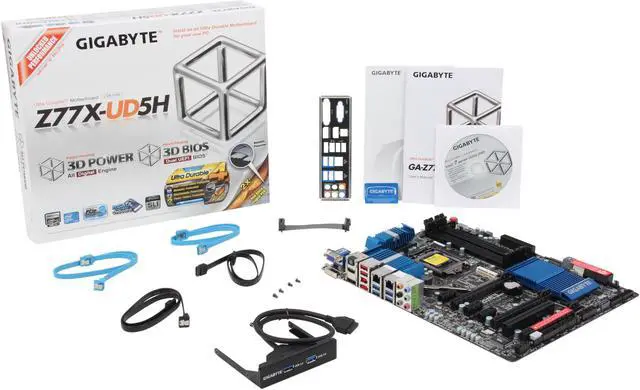 Alt view image 4 of 4 - GIGABYTE GA-Z77X-UD5H LGA 1155 Intel Z77 HDMI USB 3.0 ATX Intel Motherboard