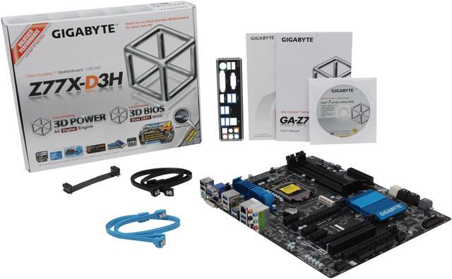 Alt view image 5 of 5 - GIGABYTE GA-Z77X-D3H LGA 1155 Intel Z77 HDMI USB 3.0 ATX Intel Motherboard