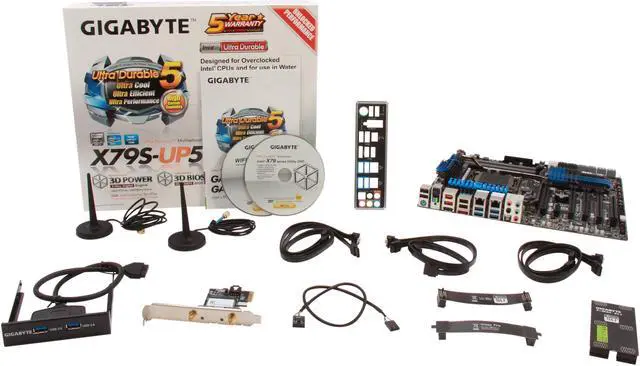 Alt view image 5 of 5 - GIGABYTE GA-X79S-UP5-WIFI LGA 2011 Intel C606 USB 3.0 Extended ATX Intel Motherboard