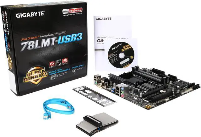 Alt view image 6 of 5 - GIGABYTE GA-78LMT-USB3 (rev. 6.0) AM3+/AM3 AMD 760G USB 3.0 HDMI Micro ATX AMD Motherboard