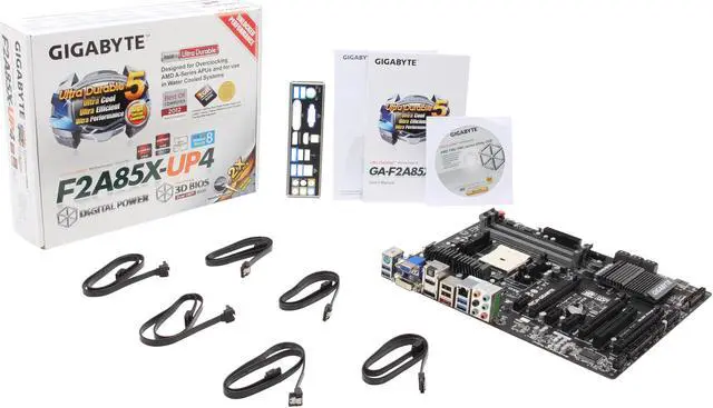 Alt view image 5 of 5 - GIGABYTE GA-F2A85X-UP4 FM2 AMD A85X (Hudson D4) USB 3.0 HDMI ATX AMD Motherboard