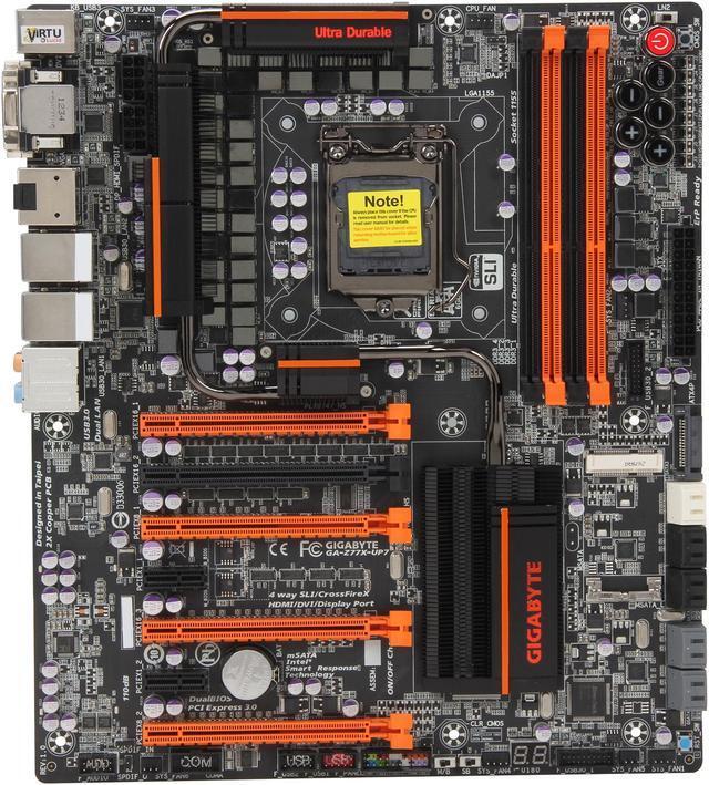 Alt view image 3 of 5 - GIGABYTE GA-Z77X-UP7 LGA 1155 Intel Z77 HDMI USB 3.0 Extended ATX Intel Motherboard