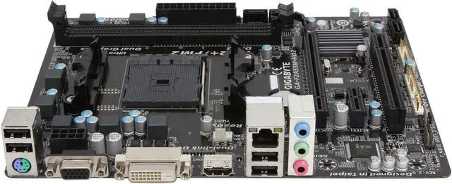 Alt view image 2 of 5 - GIGABYTE GA-F2A55M-HD2 FM2 AMD A55 (Hudson D2) HDMI Micro ATX AMD Motherboard