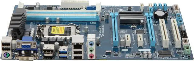 Alt view image 2 of 5 - GIGABYTE GA-Z77-HD4 LGA 1155 Intel Z77 HDMI USB 3.0 ATX Intel Motherboard with UEFI BIOS
