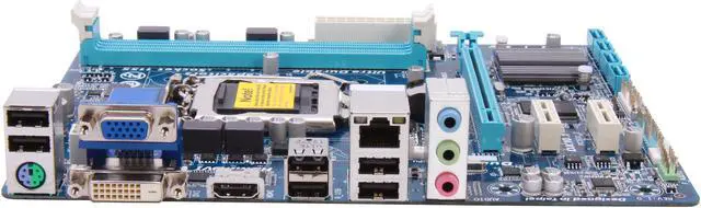 Alt view image 2 of 5 - GIGABYTE GA-H61M-HD2 LGA 1155 Intel H61 HDMI Micro ATX Intel Motherboard with UEFI BIOS