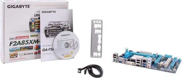 Alt view image 5 of 5 - GIGABYTE GA-F2A85XM-HD3 FM2 AMD A85X (Hudson D4) USB 3.0 HDMI Micro ATX AMD Motherboard with UEFI BIOS