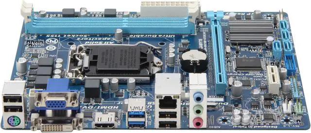 Alt view image 2 of 5 - GIGABYTE GA-H61M-USB3H LGA 1155 Intel H61 HDMI USB 3.0 Micro ATX Intel Motherboard with UEFI BIOS