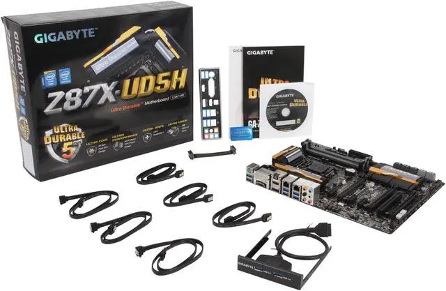 Alt view image 5 of 5 - GIGABYTE GA-Z87X-UD5H LGA 1150 Intel Z87 HDMI USB 3.0 ATX Intel Motherboard with UEFI BIOS