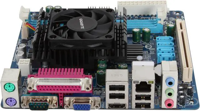 Alt view image 2 of 5 - Gigabyte Ultra Durable 4 Classic GA-E350N WIN8 Desktop Motherboard - AMD A45 Chipset