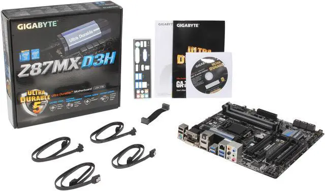 Alt view image 5 of 5 - GIGABYTE GA-Z87MX-D3H LGA 1150 Intel Z87 HDMI USB 3.0 Micro ATX Intel Motherboard