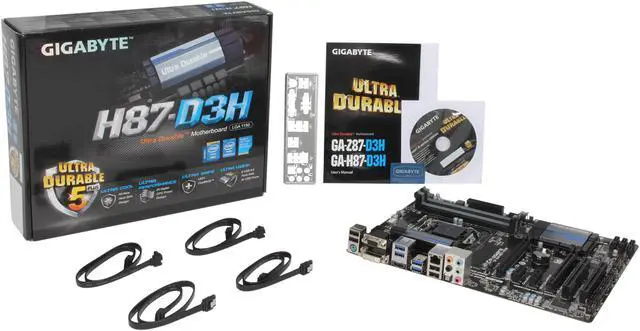 Alt view image 5 of 5 - GIGABYTE GA-H87-D3H LGA 1150 Intel H87 HDMI USB 3.0 ATX Intel Motherboard
