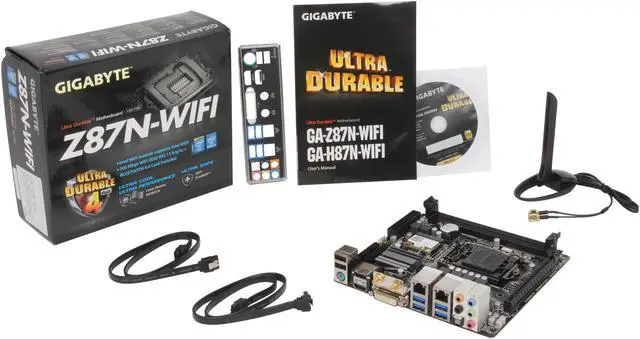 Alt view image 5 of 5 - GIGABYTE GA-Z87N-WIFI LGA 1150 Intel Z87 HDMI USB 3.0 Mini ITX Intel Motherboard