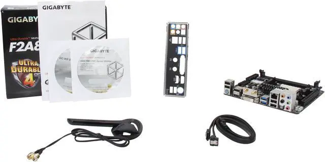 Alt view image 3 of 3 - GIGABYTE GA-F2A85XN-WIFI FM2 AMD A85X (Hudson D4) USB 3.0 HDMI Mini ITX AMD Motherboard