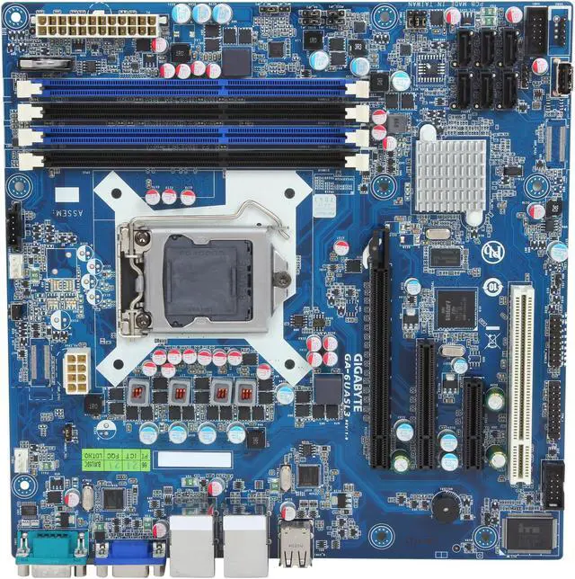 Alt view image 3 of 5 - GIGABYTE 6UASL3 Micro ATX Server Motherboard LGA 1155 Intel C202 DDR3 1600/1333/1066