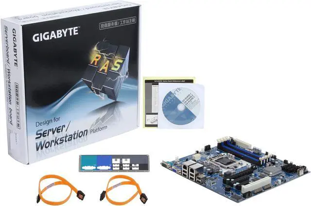 Alt view image 5 of 5 - GIGABYTE 6UASL3 Micro ATX Server Motherboard LGA 1155 Intel C202 DDR3 1600/1333/1066