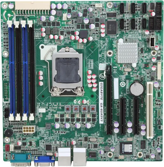 Alt view image 3 of 5 - GIGABYTE 6UASV3 Micro ATX Server Motherboard LGA 1155 Intel C202 (Cougar Point) PCH DDR3 1600/1333/1066