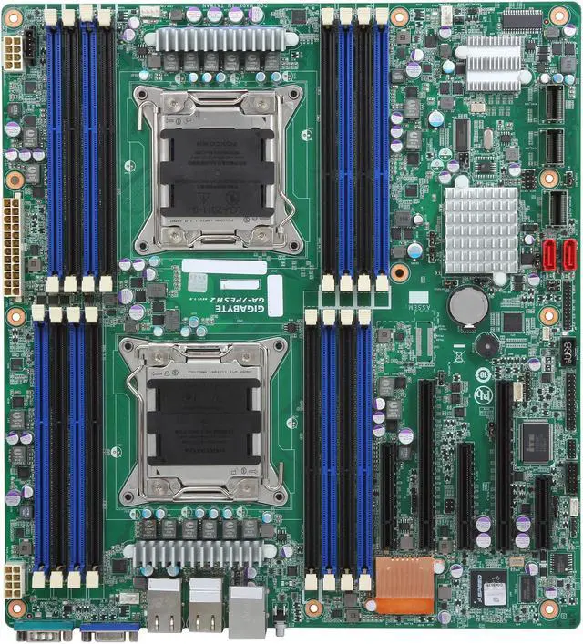 Alt view image 3 of 5 - GIGABYTE 7PESH2 SSI EEB Server Motherboard Dual LGA 2011 Intel C602 DDR3 1600/1333/1066
