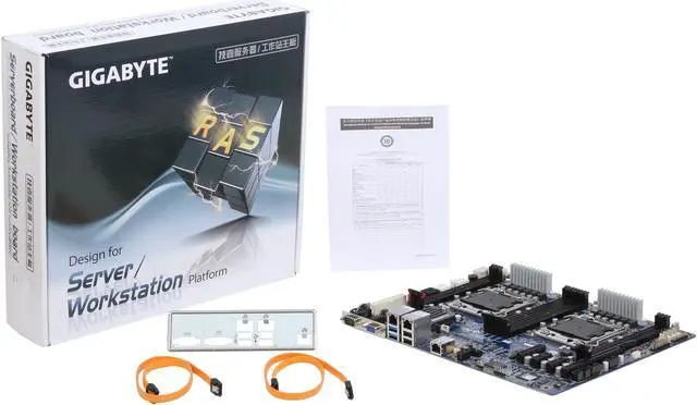 Alt view image 5 of 5 - GIGABYTE 7PXSL ATX Server Motherboard Dual LGA 2011 Intel C602 DDR3 1600/1333/1066