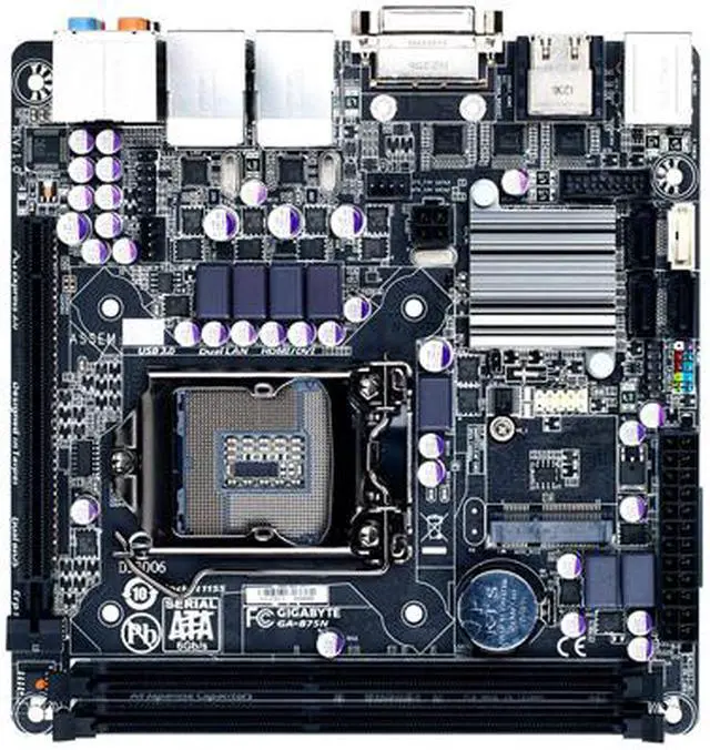 Alt view image 2 of 5 - Gigabyte Ultra Durable 4 Classic GA-B75N Desktop Motherboard - Intel B75 Express Chipset - Socket H2 LGA-1155