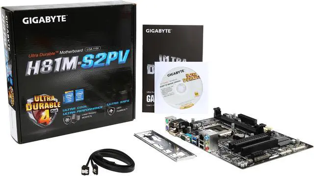 Alt view image 6 of 5 - GIGABYTE GA-H81M-S2PV LGA 1150 Intel H81 USB 3.0 Micro ATX Intel Motherboard