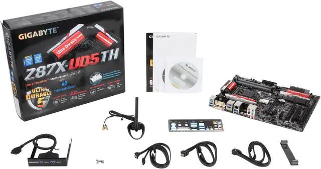 Alt view image 5 of 5 - GIGABYTE GA-Z87X-UD5 TH LGA 1150 Intel Z87 HDMI USB 3.0 ATX Intel Motherboard