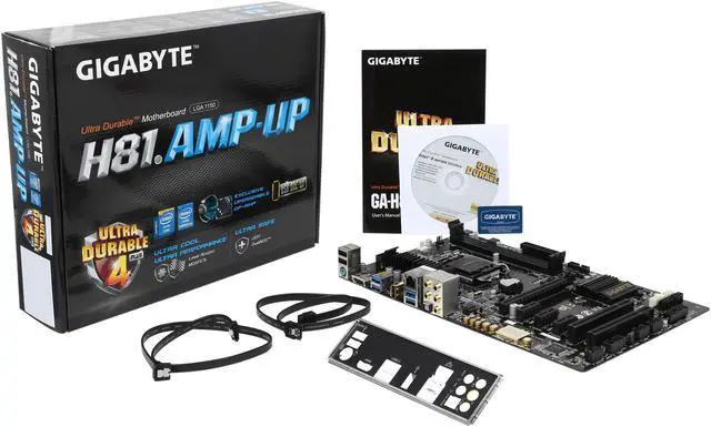 Alt view image 5 of 5 - GIGABYTE GA-H81.Amp-UP LGA 1150 Intel H81 HDMI USB 3.0 ATX Intel Motherboard