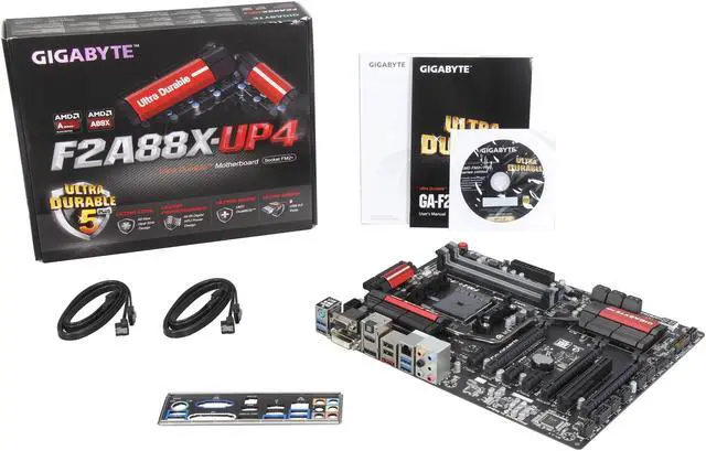 Alt view image 5 of 5 - GIGABYTE GA-F2A88X-UP4 FM2+ / FM2 AMD A88X (Bolton D4) USB 3.0 HDMI ATX AMD Motherboard