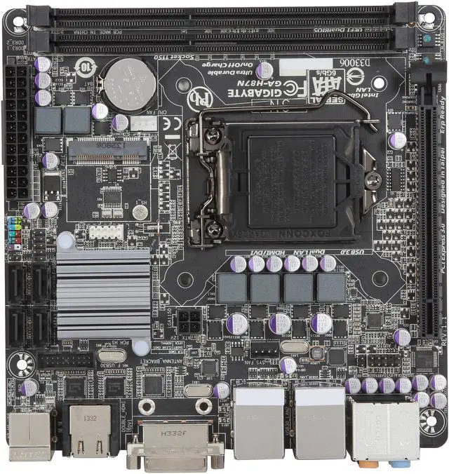 Alt view image 3 of 5 - GIGABYTE GA-H87N LGA 1150 Intel H87 HDMI USB 3.0 Mini ITX Intel Motherboard