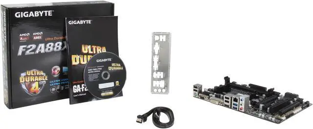 Alt view image 5 of 5 - GIGABYTE GA-F2A88XM-HD3 FM2+ / FM2 AMD A88X (Bolton D4) USB 3.0 HDMI Micro ATX AMD Motherboard