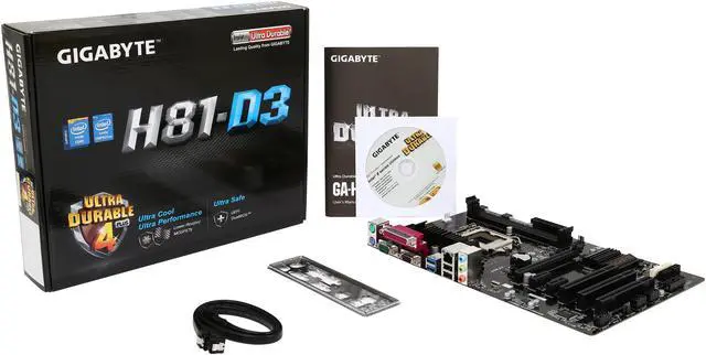 Alt view image 5 of 5 - GIGABYTE GA-H81-D3 LGA 1150 Intel H81 USB 3.0 ATX Intel Motherboard