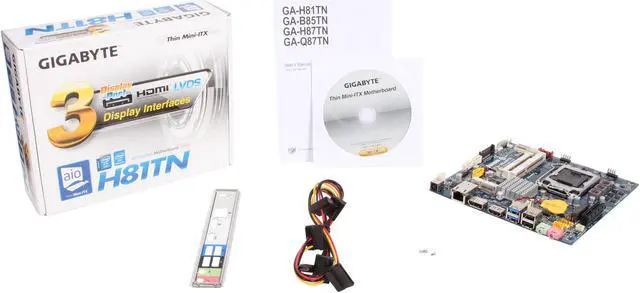 Alt view image 5 of 5 - GIGABYTE GA-H81TN LGA 1150 Intel H81 HDMI USB 3.0 Thin Mini-ITX Intel Motherboard