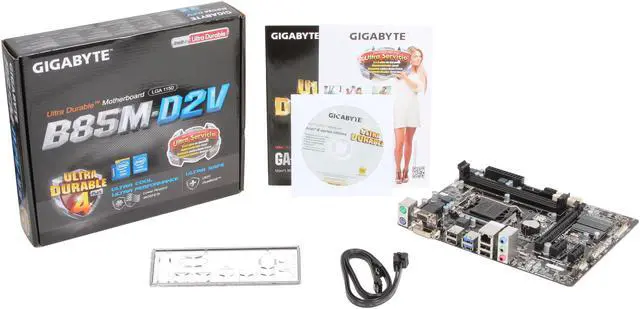 Alt view image 5 of 8 - GIGABYTE GA-B85M-D2V LGA 1150 Intel B85 USB 3.0 Micro ATX Intel Motherboard