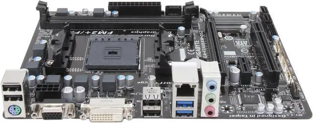 Alt view image 2 of 5 - GIGABYTE GA-F2A88XM-DS2 FM2+ / FM2 AMD A88X (Bolton D4) USB 3.0 Micro ATX AMD Motherboard