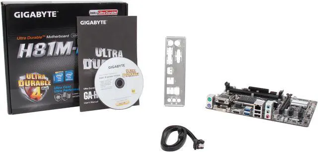 Alt view image 5 of 5 - GIGABYTE GA-H81M-HD2 (rev. 1.0) LGA 1150 Intel H81 HDMI USB 3.0 Micro ATX Intel Motherboard