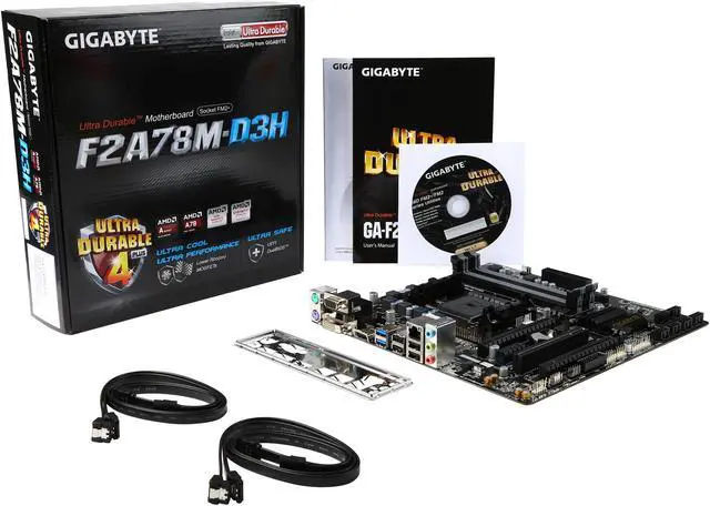 Alt view image 6 of 5 - GIGABYTE GA-F2A78M-D3H FM2+ / FM2 AMD A78 (Bolton D3) USB 3.0 HDMI Micro ATX AMD Motherboard