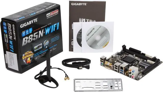Alt view image 5 of 5 - GIGABYTE GA-B85N-WIFI LGA 1150 Intel B85 HDMI USB 3.0 Mini ITX Intel Motherboard