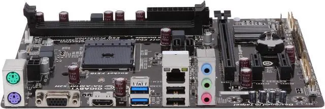 Alt view image 3 of 5 - GIGABYTE GA-AM1M-S2H AM1 USB 3.0 HDMI Micro ATX AMD Motherboard