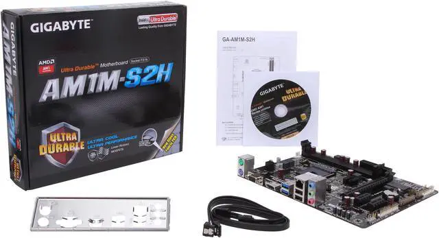 Alt view image 6 of 5 - GIGABYTE GA-AM1M-S2H AM1 USB 3.0 HDMI Micro ATX AMD Motherboard