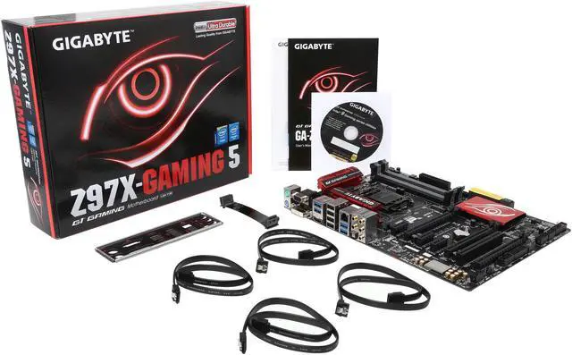 Alt view image 5 of 5 - GIGABYTE G1 Gaming GA-Z97X-Gaming 5 (rev. 1.0) LGA 1150 Intel Z97 HDMI USB 3.0 ATX Intel Motherboard