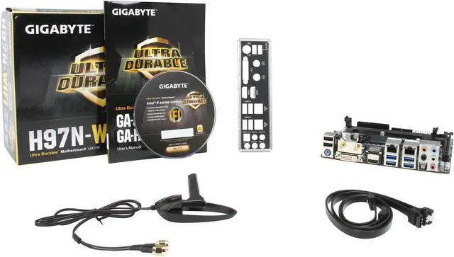 Alt view image 5 of 5 - GIGABYTE GA-H97N-WIFI LGA 1150 Intel H97 HDMI USB 3.0 Mini ITX Intel Motherboard