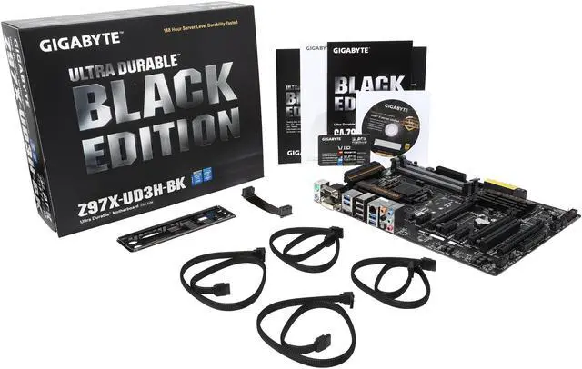 Alt view image 5 of 5 - GIGABYTE GA-Z97X-UD3H-BK (rev. 1.0) LGA 1150 Intel Z97 HDMI USB 3.0 ATX Intel Motherboard