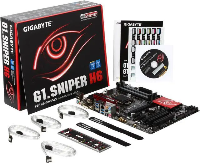 Alt view image 5 of 5 - GIGABYTE G1 Gaming G1.Sniper H6 LGA 1150 Intel H97 HDMI USB 3.0 ATX Intel Motherboard