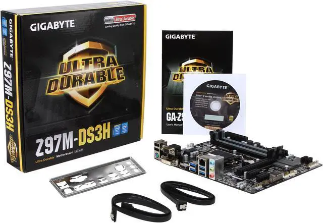 Alt view image 5 of 5 - GIGABYTE GA-Z97M-DS3H LGA 1150 Intel Z97 HDMI USB 3.0 Micro ATX Intel Motherboard